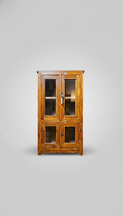 Vitrine aus indischen Teakholz