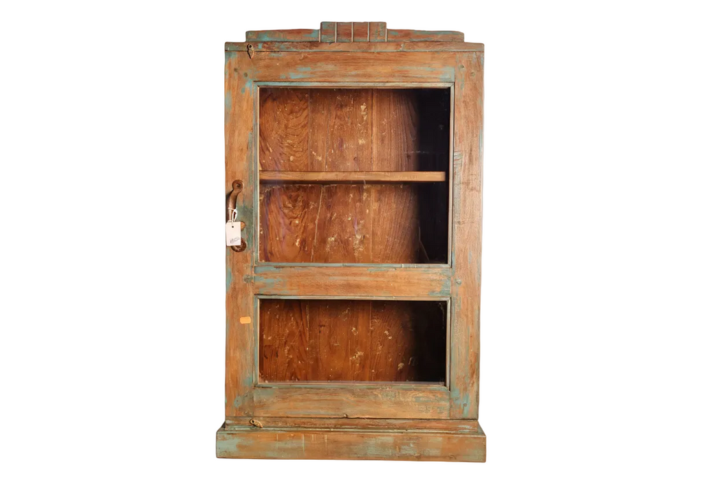 Vitrine aus indischen Teakholz