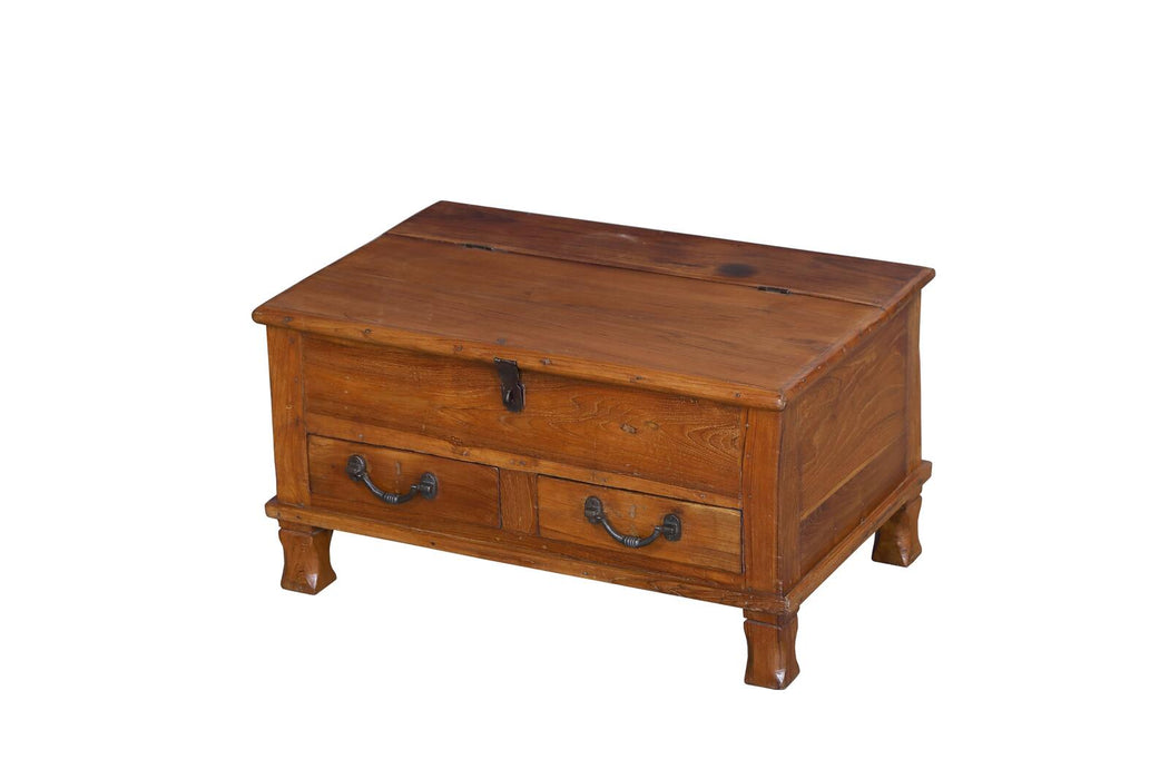 Indische Teakholz Truhe