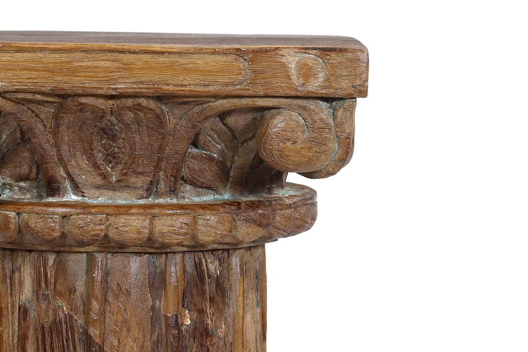 Indische Teakholz Säule