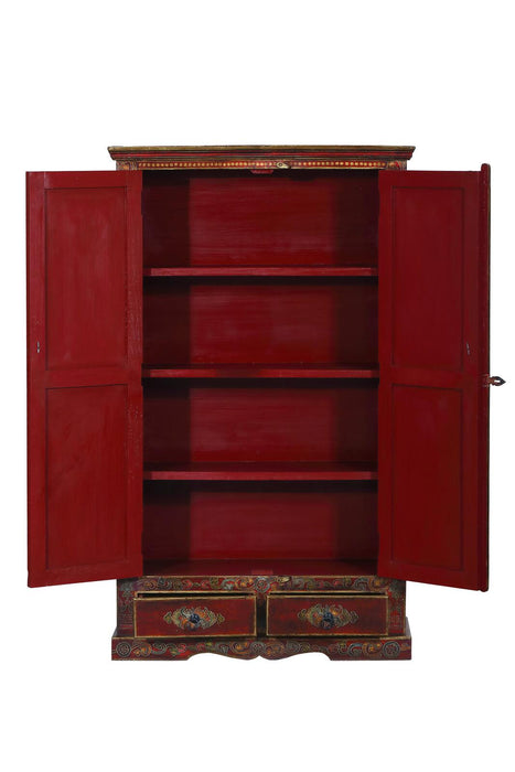 Schrank mit indischen Gottheiten