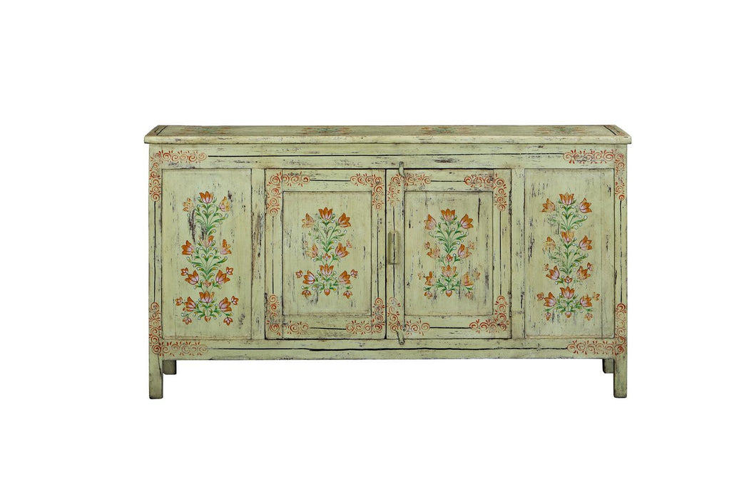 Indisches Sideboard mit floralen Muster