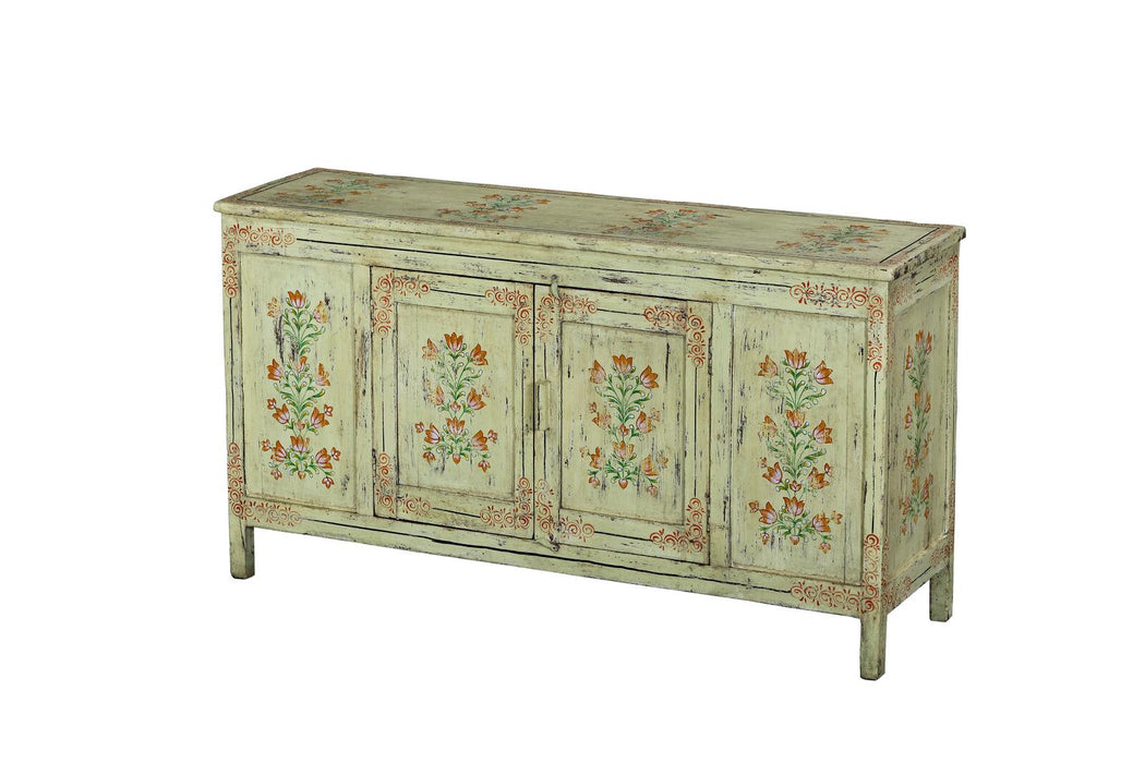 Indisches Sideboard mit floralen Muster