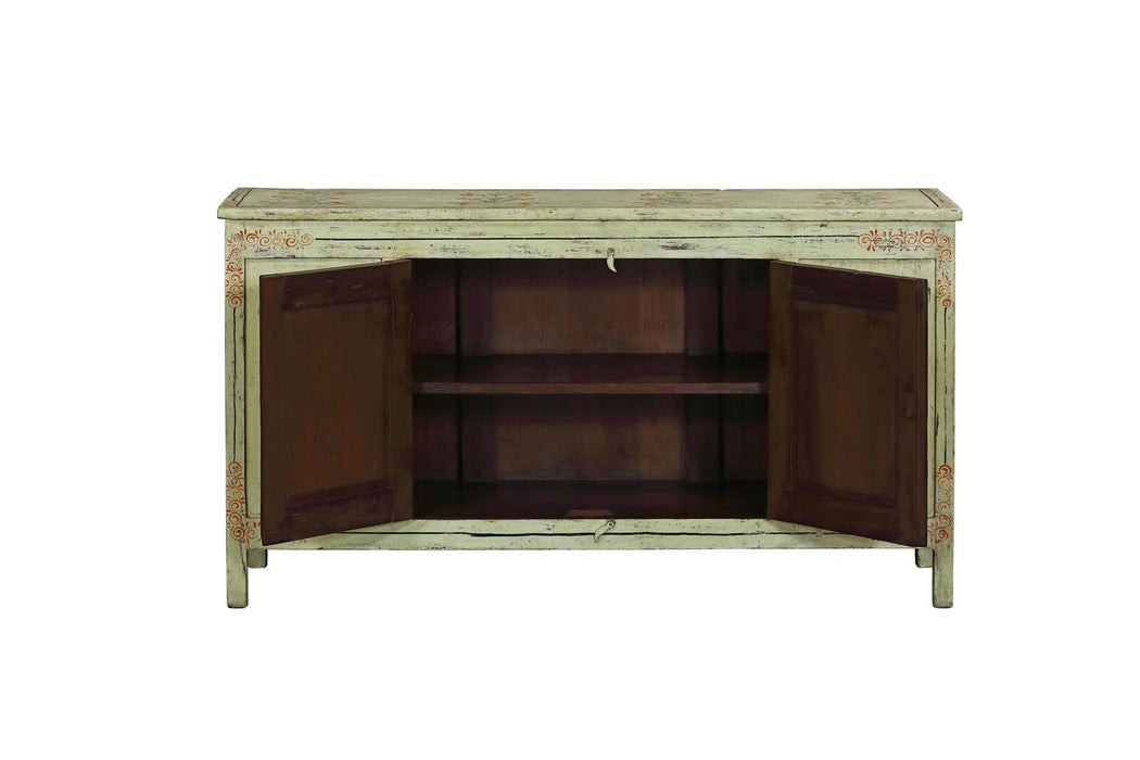 Indisches Sideboard mit floralen Muster