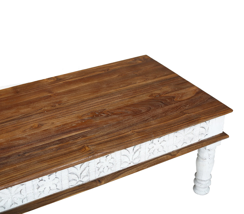 Indischer Couchtisch aus Teakholz
