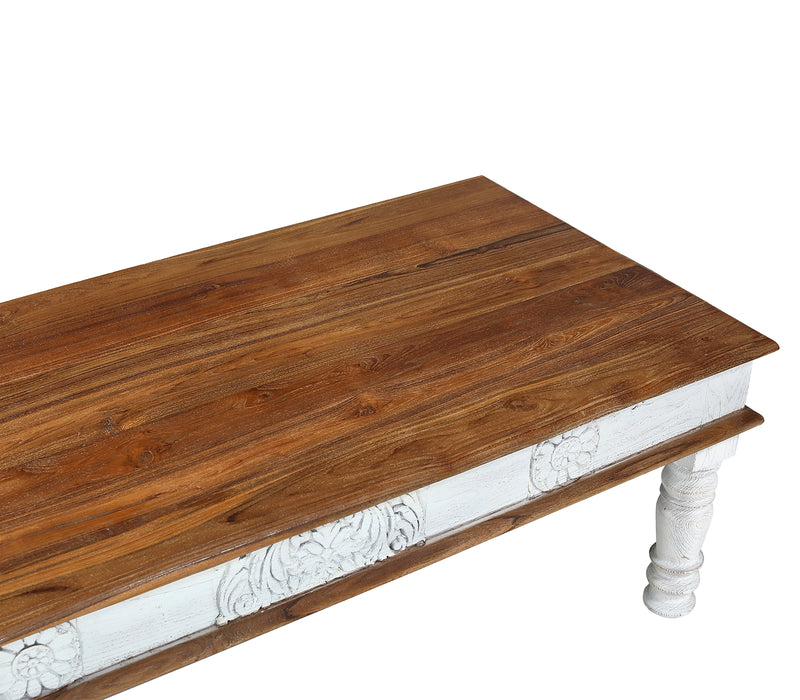 Indischer Couchtisch aus Teakholz