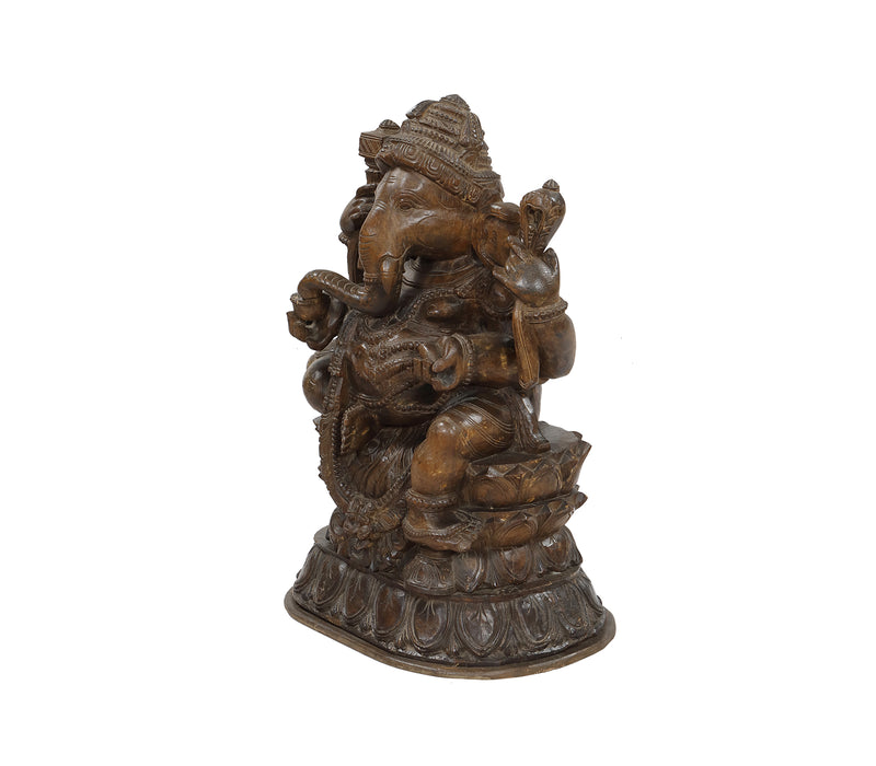 Ganesha Figur aus Holz