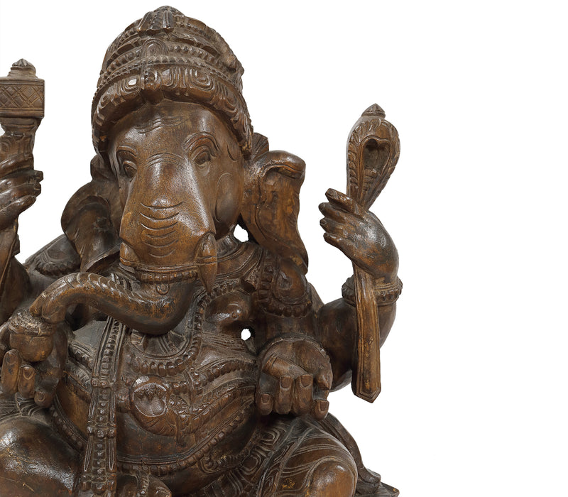 Ganesha Figur aus Holz