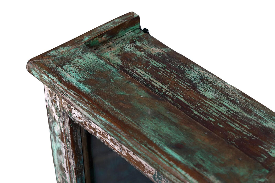 Schmale indische Vitrine