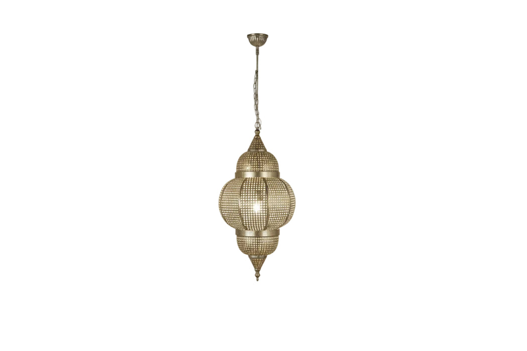 Weiss Metall Lampe aus Indien