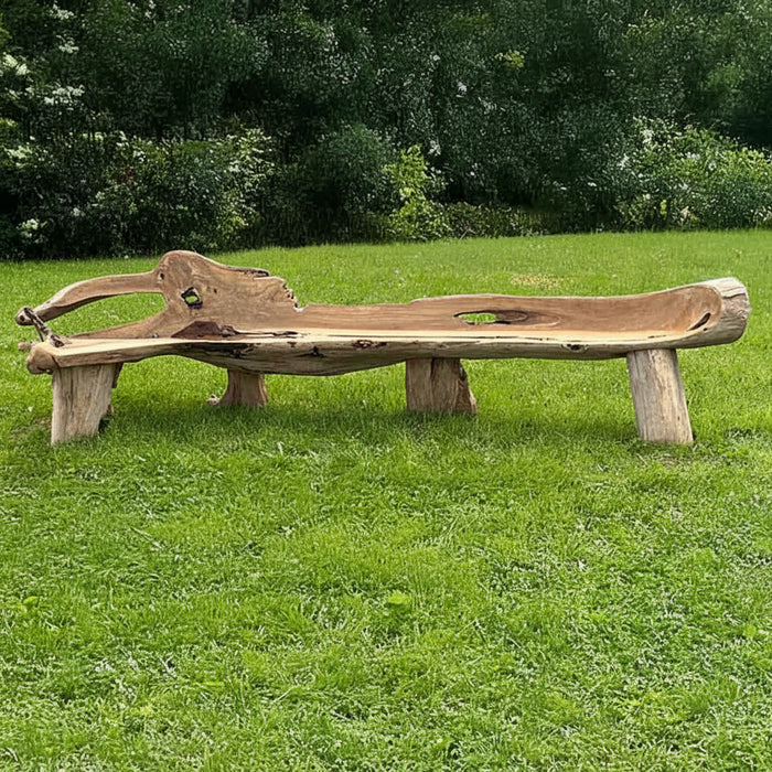 Teakwurzelbank XXL