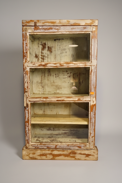 Vitrine aus indischen Teakholz
