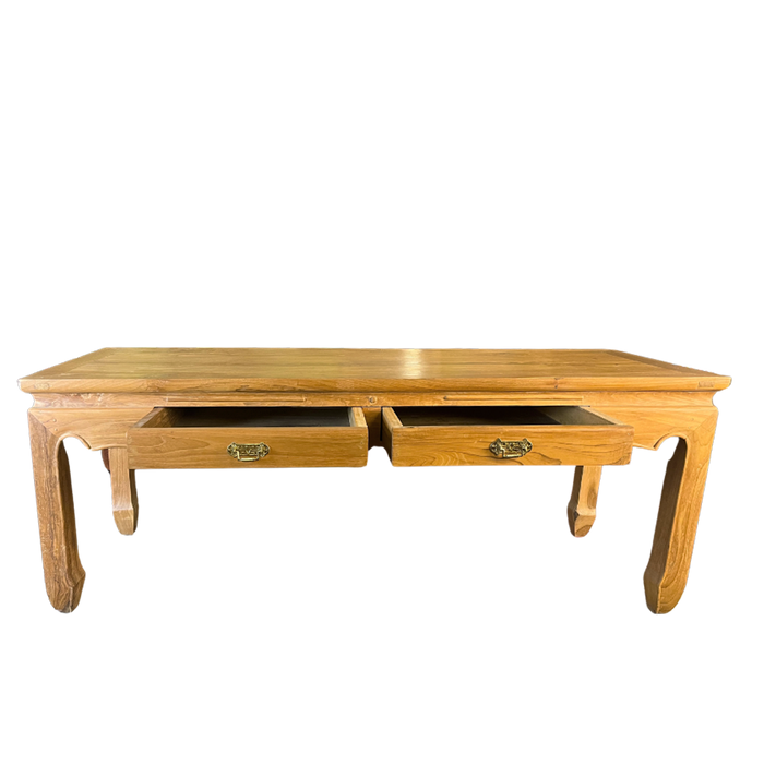 Couchtisch aus massiver Ulmenholz