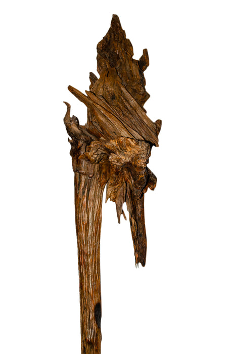 Holzobjekt auf Sockel