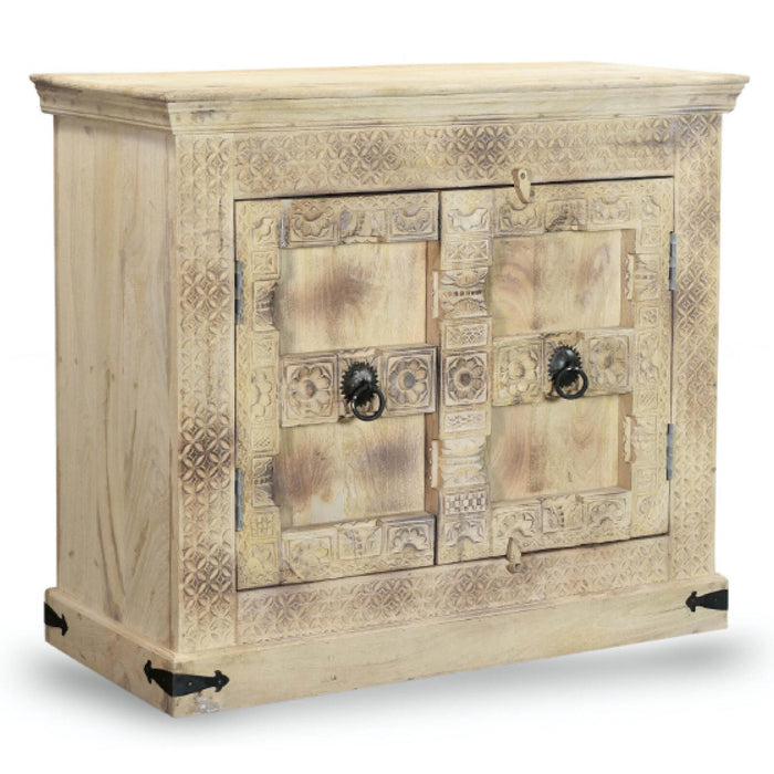 Kleine indische Kommode aus alten Bauteilen