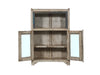 Indischer Vitrinenschrank im weissen Shabby Stil