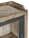 Indischer Vitrinenschrank im weissen Shabby Stil