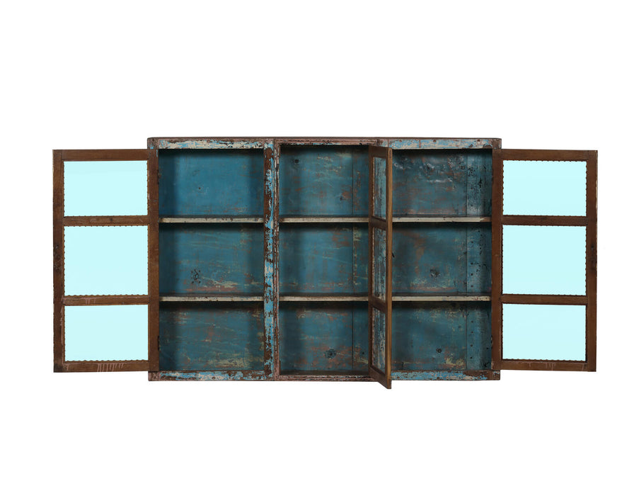 Shabby Chic Glasvitrine aus Indien