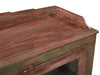 Indische Shabby Vitrine mit Altrosa Patina