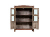 Indische Shabby Vitrine mit Altrosa Patina