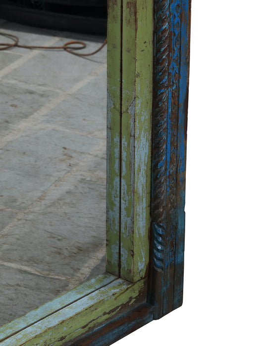 Großer blauer/grüner indischer Spiegel