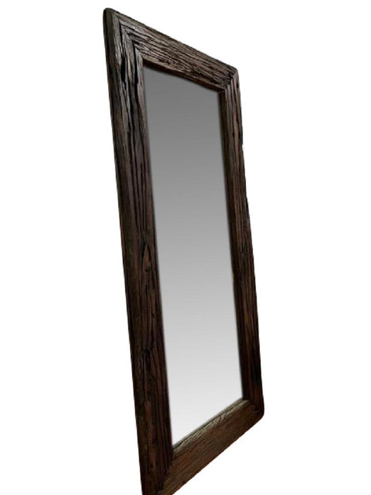 Massiver Schwemmholz Teak Spiegel