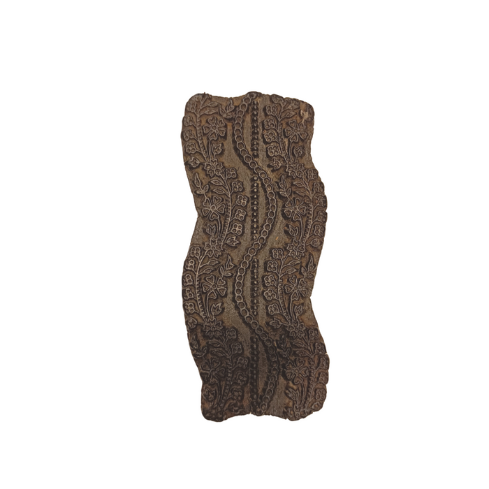 Indischer Textilstempel aus Holz