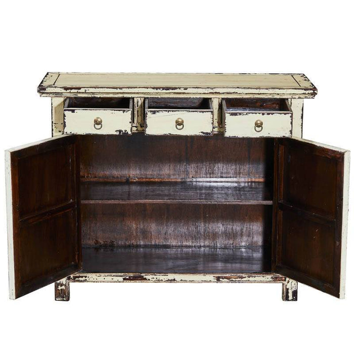 Chinesisches Sideboard, weiss