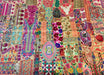 Patchwork Bettüberwurf / Wandbehang aus Indien