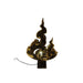 Thailand Lampe in flammen Optik mit Blattgold